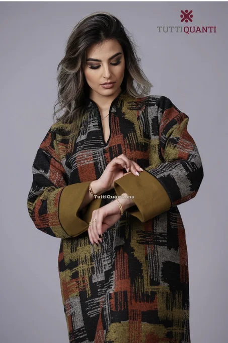 Robe d'hiver avec touche marocaine
