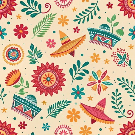Vibrant Mexican Fiesta Canvas Art