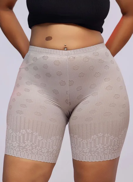 Lots de 6 Shorty Gainant Taille Haute en Dentelle