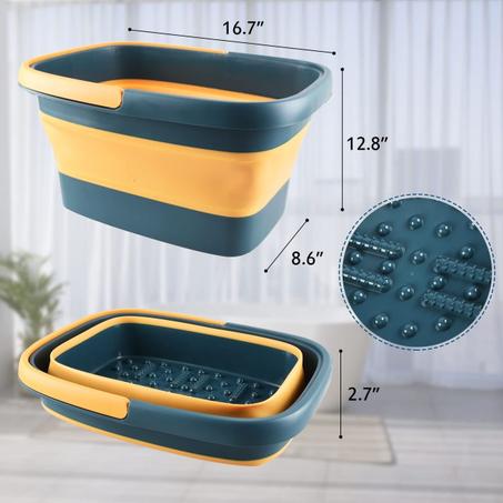 Bassin de bain de pieds pliable