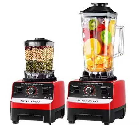 SILVER CREST Mixeur blender 2 En 1 Incassable – 4500W - Multifonction