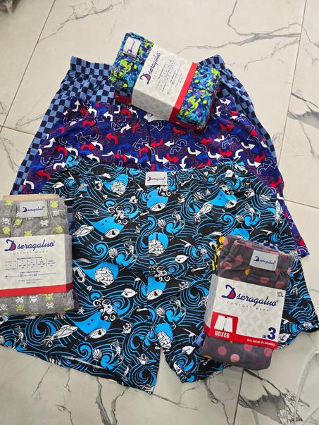 6 Pièces Caleçon Hommes 100% coton