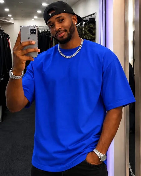 T-shirt classique en coton 100% pour Homme