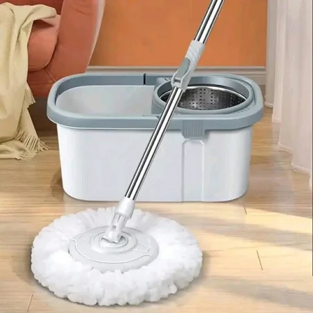 Balai Magique et Seau essoreur - Vadrouille Rotative 360°