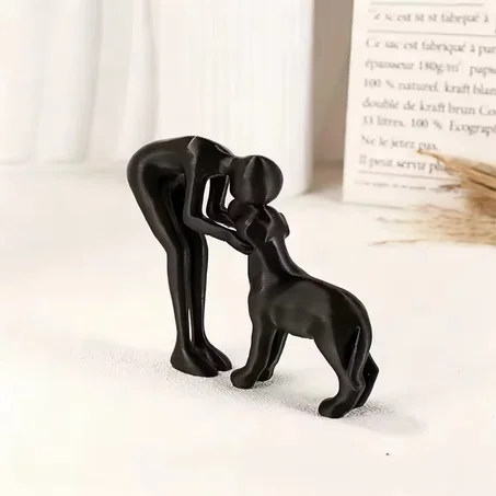 رفقة فنية تجريدية! مجسمات تفاعلية للإنسان والحيوانات الأليفة لديكور المنزل والمكتب.