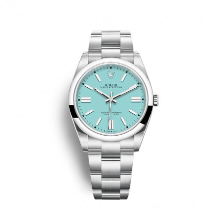 Rolex Oyster Perpetual  Turquoise blue