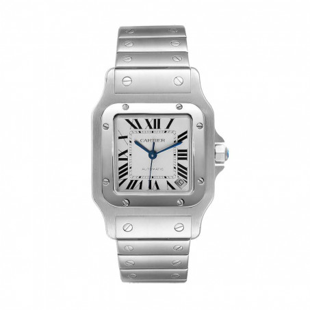 Cartier Santos Galbee Silver Dial Steel Replica Watch