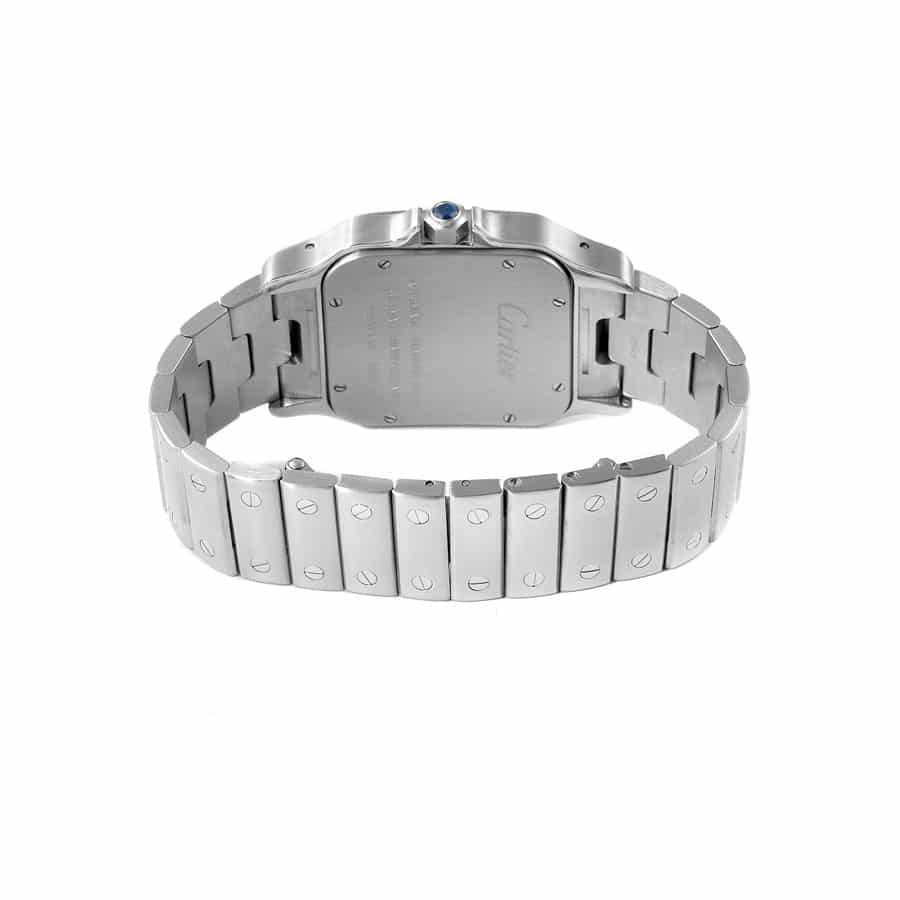 Cartier Santos Galbee Silver Dial Steel Replica Watch