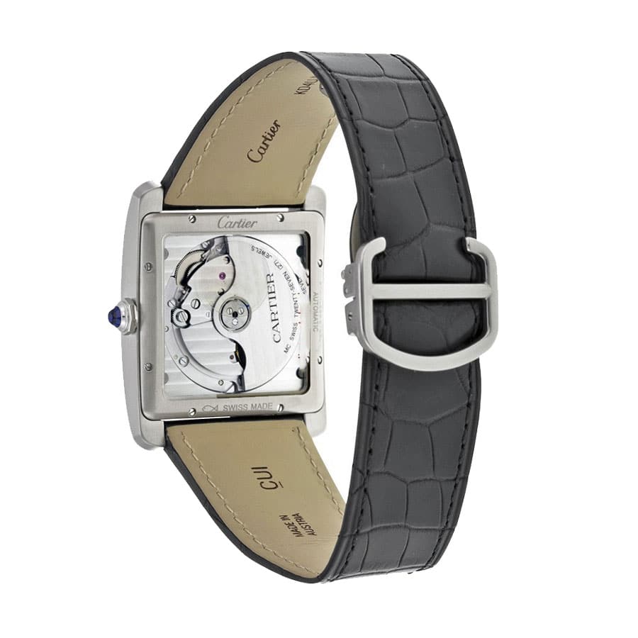 Cartier Tank Mc Silver Dial Steel Replica