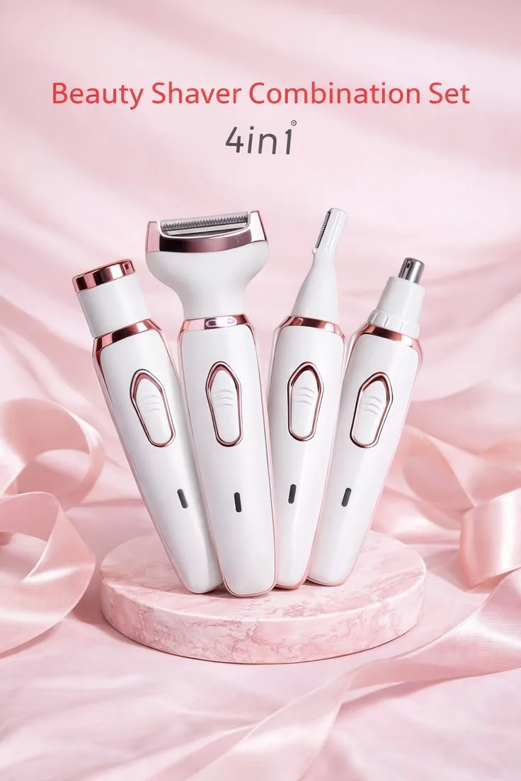ماكينة حلاقة كهربائية نسائية 4 في 1