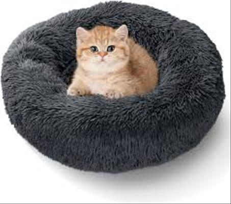 Lit doux en peluche , Confortable pour Dormir à L'Intérieur