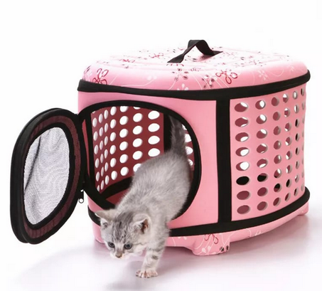 Joli Sac de Transport Portable Pliable pour chat