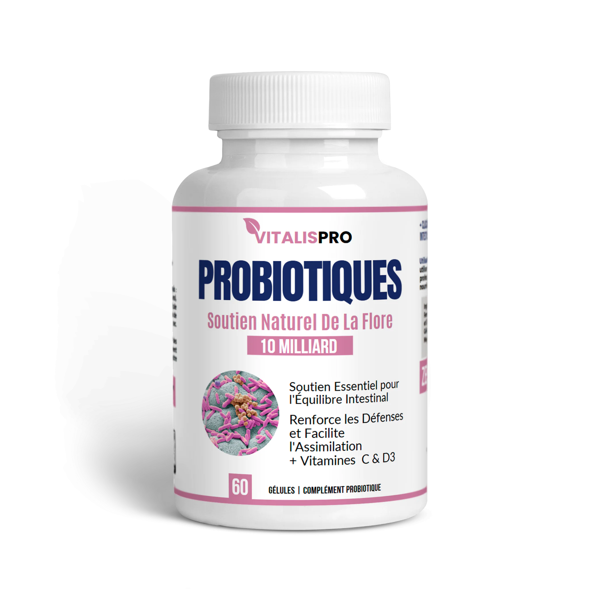 بروبيوتيك فيتاليس برو: دعم صحة الأمعاء والهضم PROBIOTIQUES 60