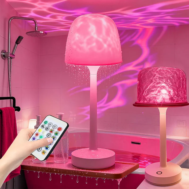 مصباح أمواج الماء الديناميكي✨