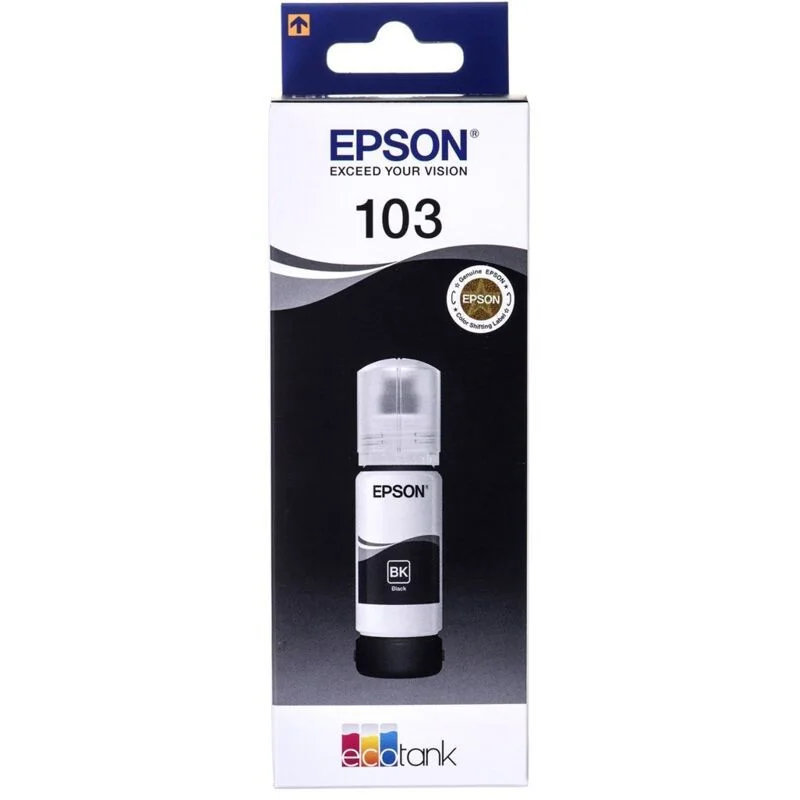 Epson Ecotank 103 Noir, cartouche d’encre Epson 103, cartouche noire Epson, encre Ecotank 65ml, cartouche pour imprimante Epson, cartouche Ecotank compatible, encre noire Epson Ecotank, cartouche économique Epson, cartouche pour imprimante domestique, cartouche pour imprimante bureau
