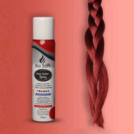 سبراي صبغة الشعر المؤقت من Bio Soft - ألوان حيوية في ثوانٍ