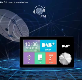 DAB محول لراديو السيارة أندرويد 2.8 بوصة البث الرقمي راديو RDS دعم FM الارسال BT الموسيقى MP3 AUX استقبال DAB عدة