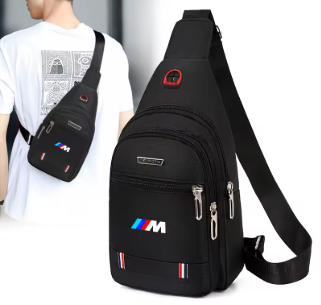 شعار سيارة الرجال حقيبة صدر للرجال حقائب الخصر حقيبة حقيبة كروسبودي سماعة كابل لسيارات BMW M X1 X2 X3 X4 X5 X6 X7 G20 G30 6GT E46 F31 F40