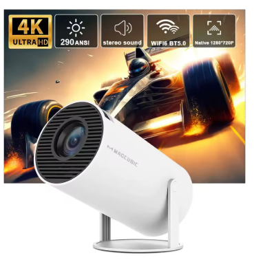 جهاز عرض Magcubic HY300 Pro 4K Android 11 Dual Wifi6 290ANSI Allwinner H713 BT5.0 1080P 1280*720P جهاز عرض خارجي للسينما المنزلية