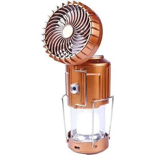 مصباح LED للتخييم 6 في 1 مزود بمروحة – إضاءة وتهوية في جهاز واحد