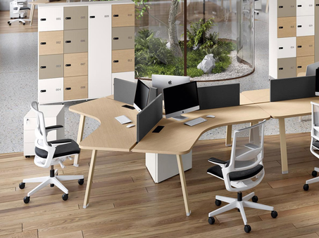 Bureau bench 3 personnes