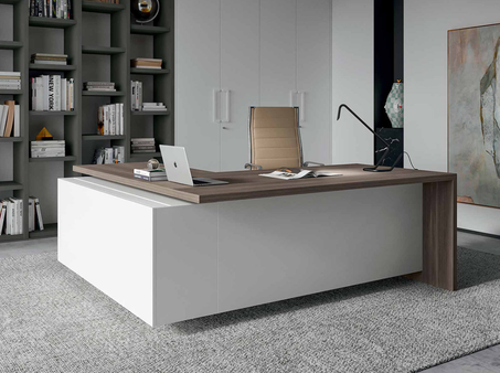 Bureau de direction avec conteneur et caisson