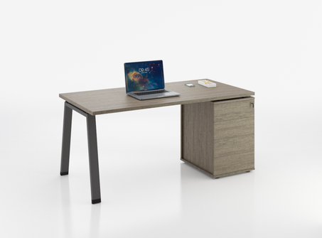Bureau individuel sur caisson