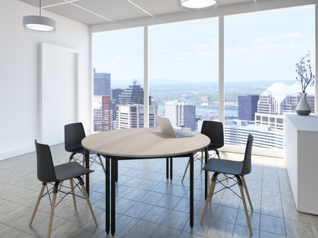 Configuration table de collectivité demi-rond