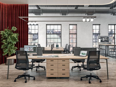 Bureau bench 4 personnes