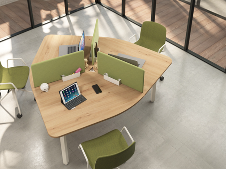 Bureau bench 3 personnes