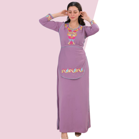 الجديد قفطان  بدزارة توب كريب كورية