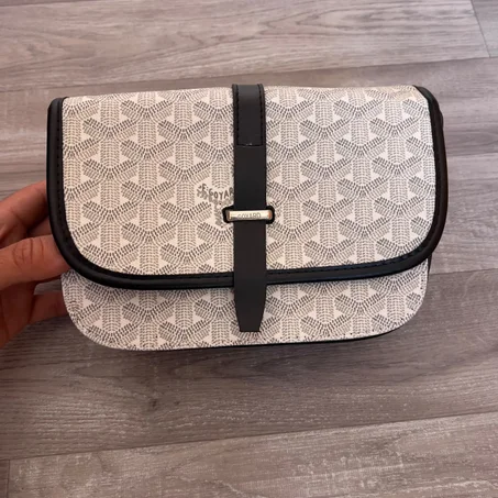 Sacoche Goyard-noir et blanc