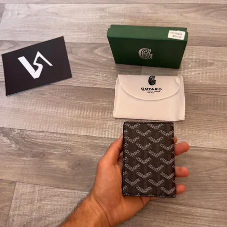 goyard saint marc card wallet -noir