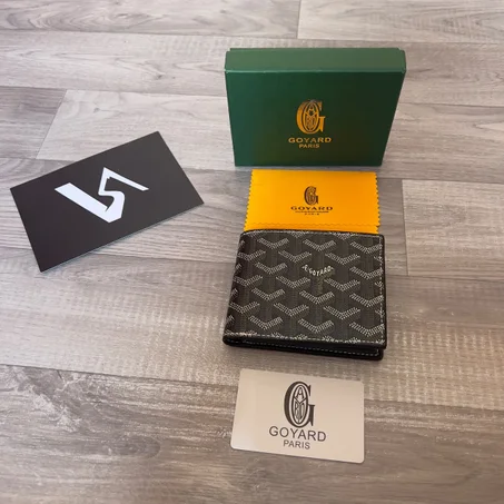 Goyard Portefeuille Bifold Goyardine Noir