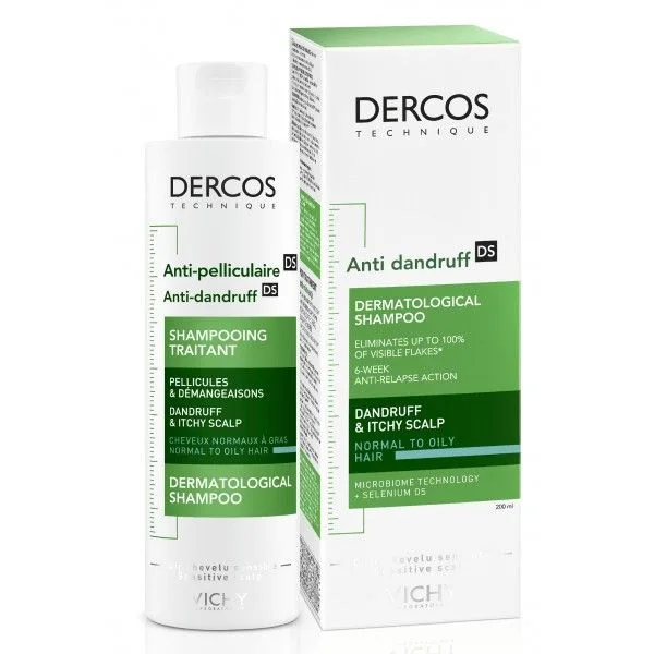 Vichy Dercos Technique Anti-dandruff Purifying Shampoo For Normal To Oily Hair