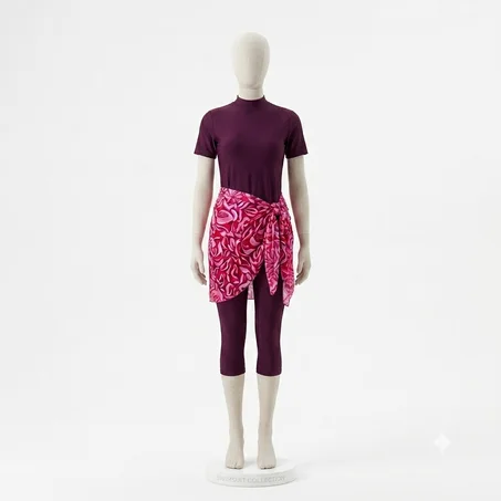Burkini Femme Moderne 2 Pièces