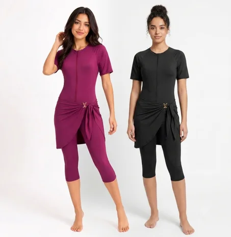 Burkini Femme Moderne 2 Pièces 2 color