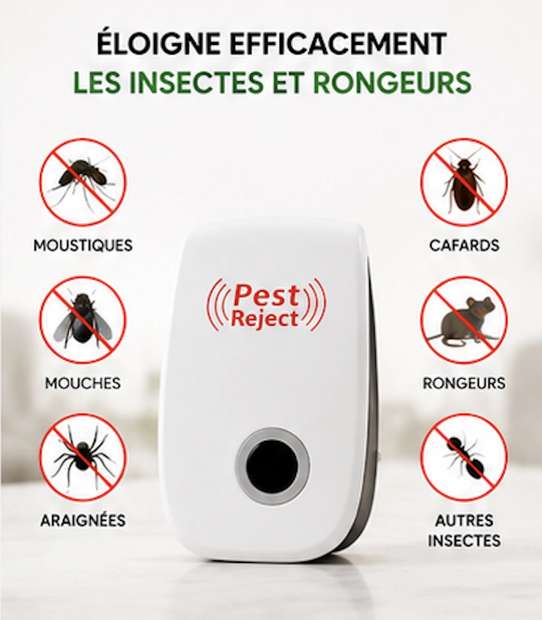 Dites adieu aux moustiques et aux insectes indésirables !