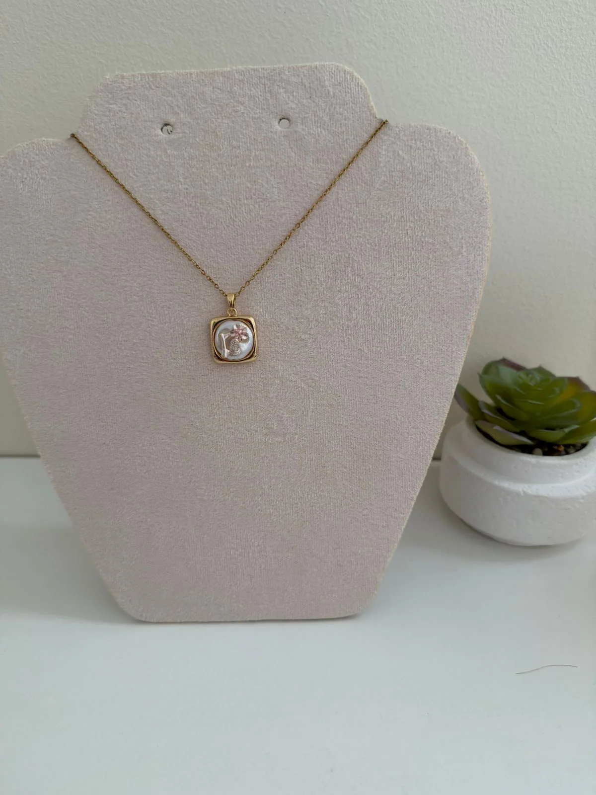 Collier Pendentif Nacré