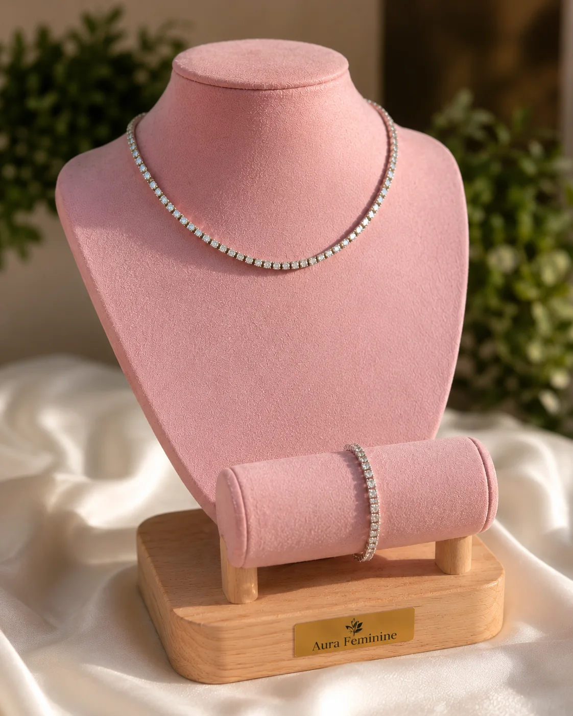 Ensemble riviere (collier gourmette)