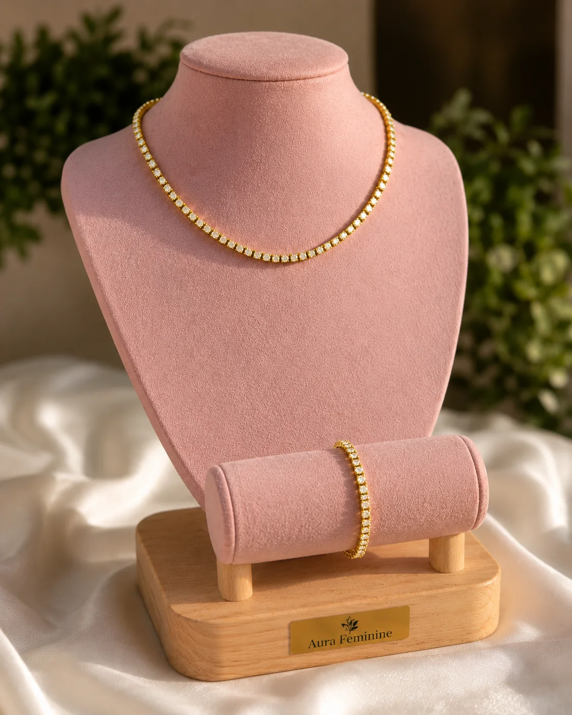 Ensemble riviere (collier gourmette)