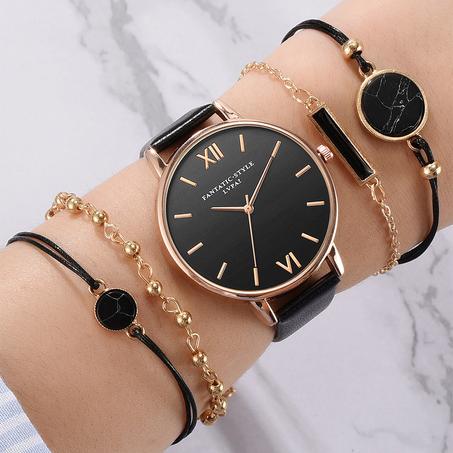 Montre-bracelet en alliage pour femmes
