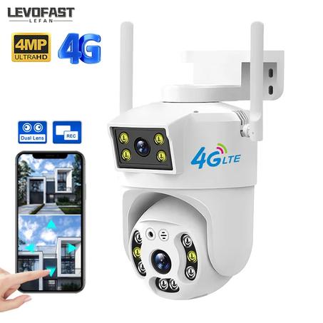 Caméra étanche WIFI 4G à double objectif
