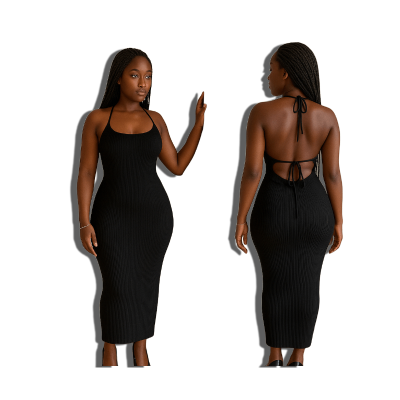 Robe longue moulante