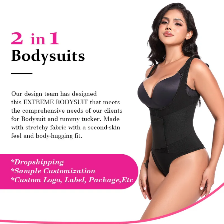 Body-suite Gainant Femme Sculptant 2 en 1