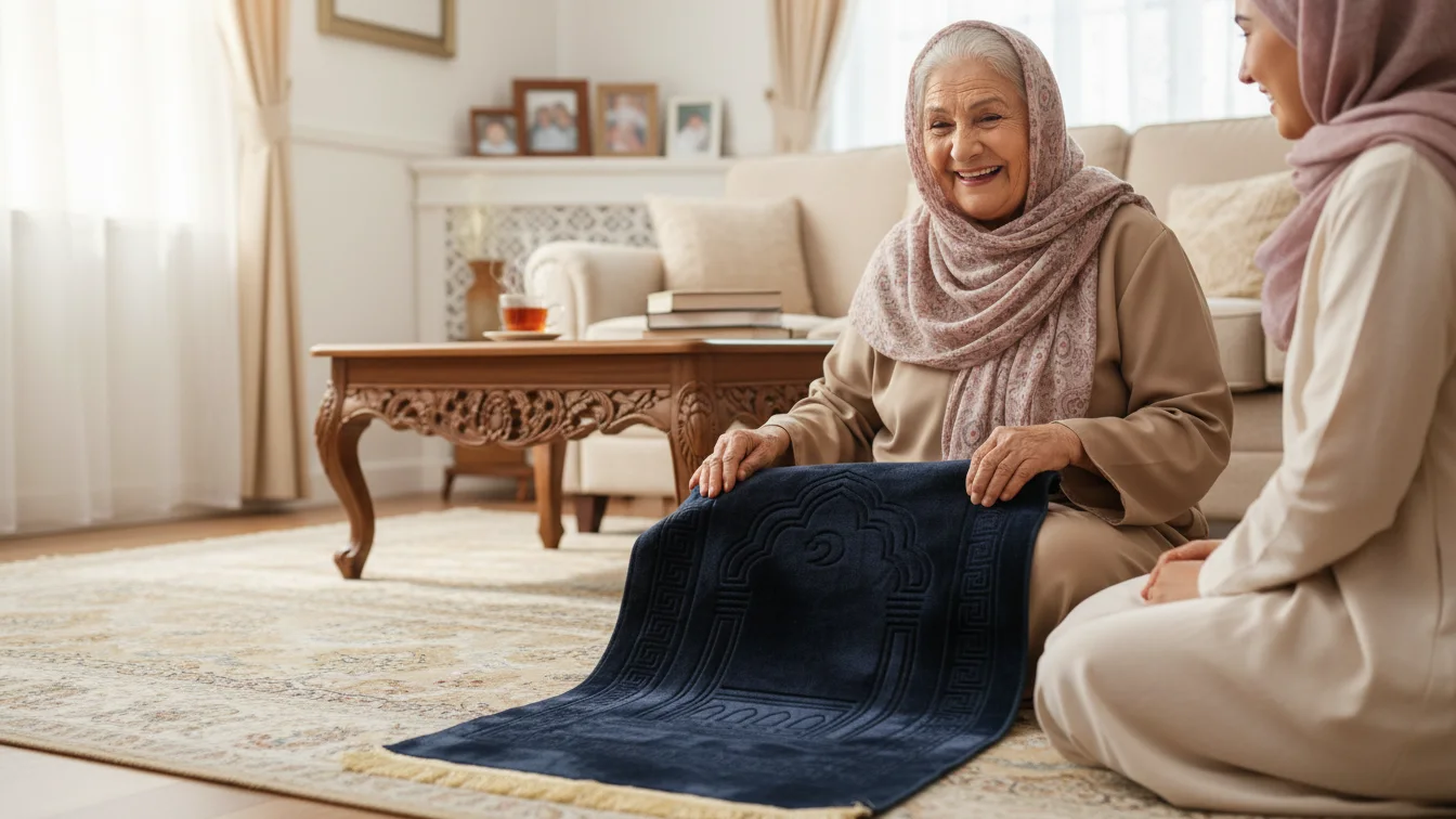 سجادة صلاة مريحة مع وسادة ركبة