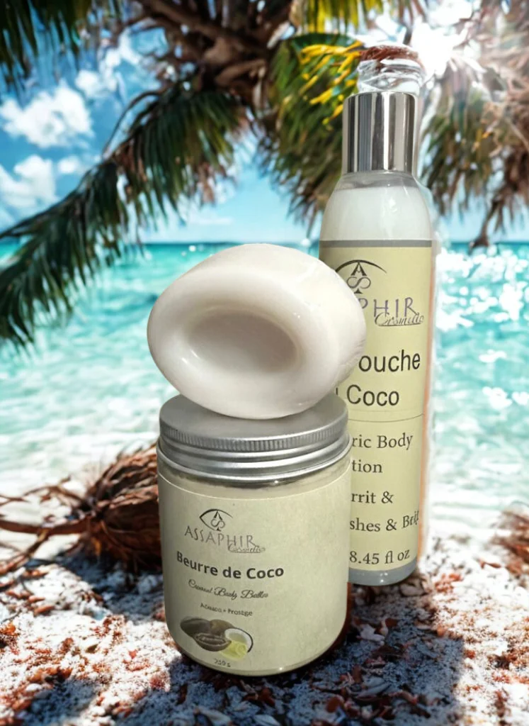 Ensemble Gel de douche coco, Beurre de coco et savon