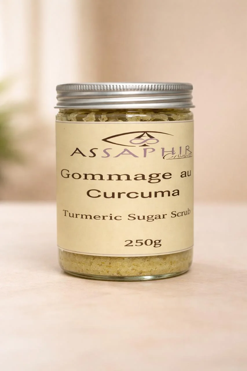 Gommage sucre au Curcuma