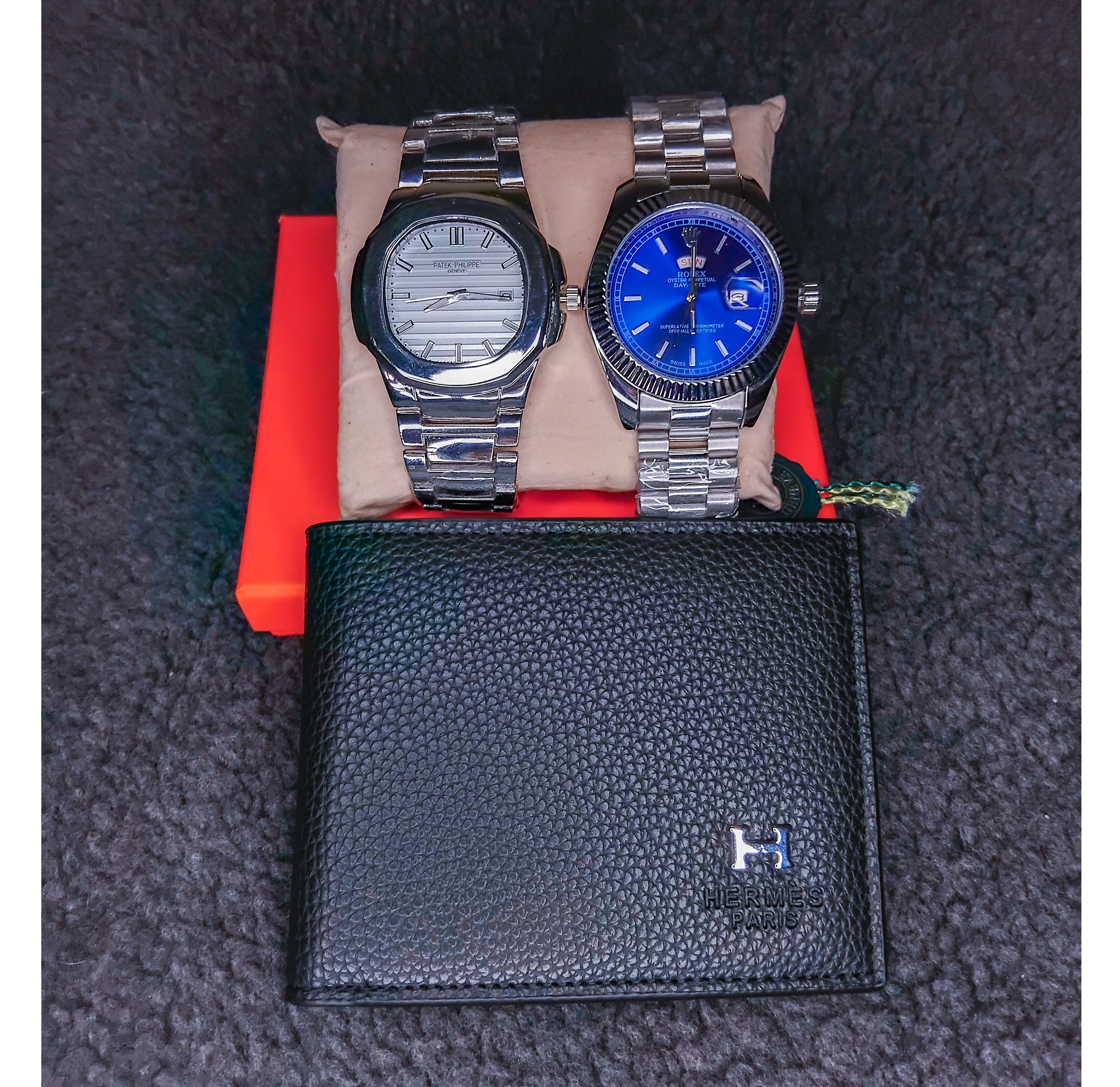 Pack Hermes & deux montres pour homme