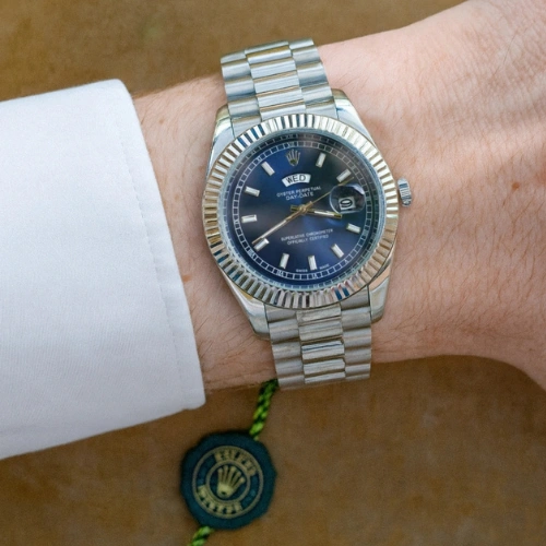 Montre ROLEX Blue  pour homme